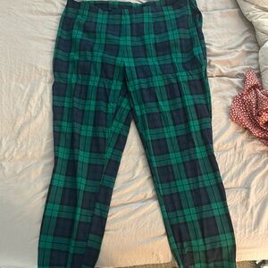 green plaid dress pants size us 16
